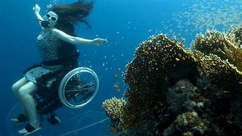 Underwater Wheelchair Put To Test Ahead Of Paralympics Cbbc Newsround
