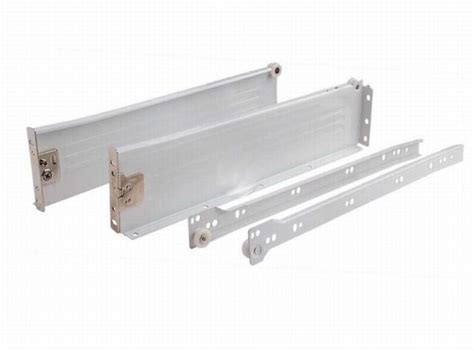 Can be used in kitchen, living room, saloon, and. 6" Hafele Metal Drawer Sides with 16" Drawer Slides, White ...