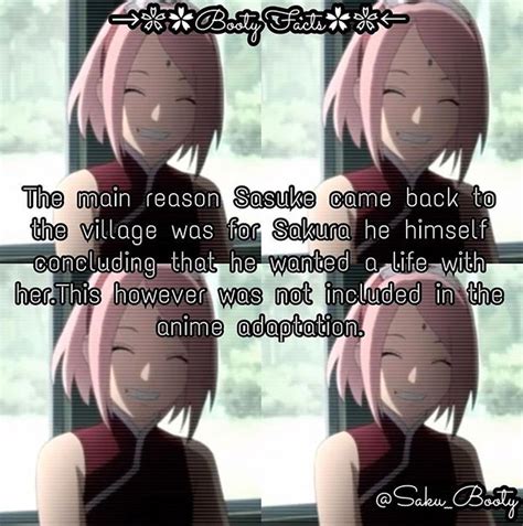 Sasusaku Fact A Principal Razão Que Sasuke Voltou Para A Vila Foi