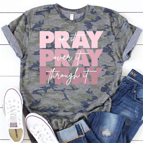 Pray On It Tee Christian Shirts Designs Cute Shirt Designs Faith