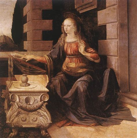 The Annunciation Detail 1472 217×98 Cm By Leonardo Da Vinci