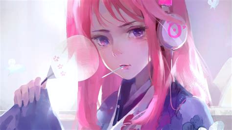Cute Anime Girl Pink Art 4k Pink Wallpapers Hd Wallpapers Digital Art