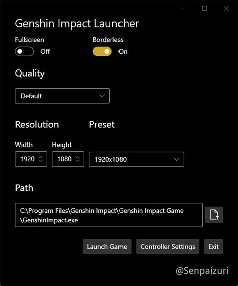 Guide Tool Borderless Windowedfullscreen Launcher For Genshin