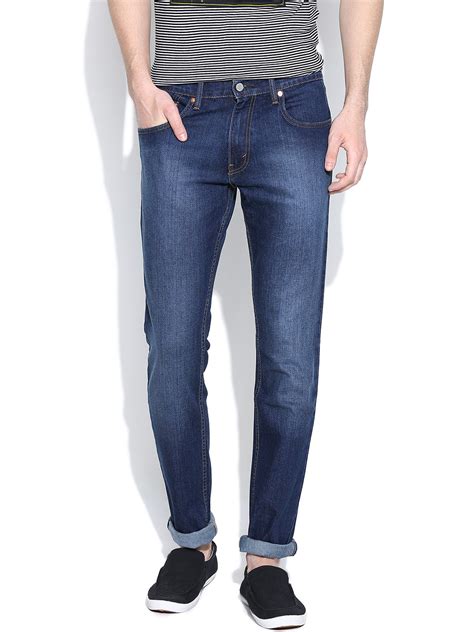 Levis Plain Navy Blue Slim Fit Denim Jeans G3 Mje1265