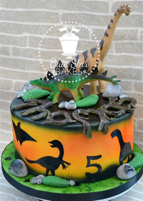 6 pcs dinosaur cake topper cupcake topper happy birthday cake decoration. Dinosaur Birthday Cake Asda : The Dinosaur cake pic I ...
