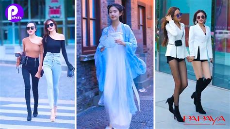 Fashion Girls Walking On The Street 12 Tik Tok Douyin China