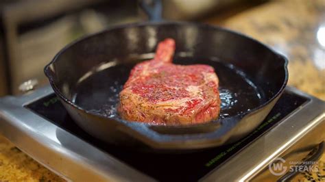 How To Cook Steak In A Cast Iron Skillet In The Oven Pan Seared Filet Mignon Recipe Kitchen