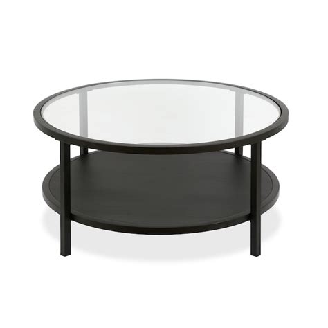 Hailey Home Rigan Blackened Bronze Glass Modern Coffee Table In The Coffee Tables Department At
