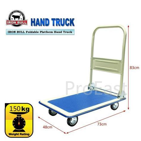 Iron Bull Ph 150 Foldable Platform Hand Truck Trolley 150kg Lazada