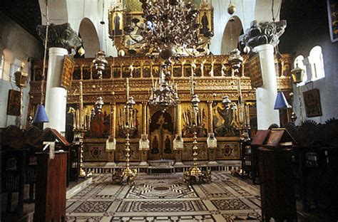 Egypt Sinai St Catherines Monastery Interior Iconostasis