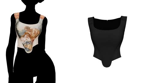 Mmd Sims 4 Marie Corset Top By Fake N True On Deviantart