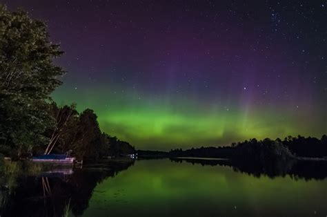 Northern Lights Over Tomahawk Wi Tomahawk Wisconsin Northern Lights