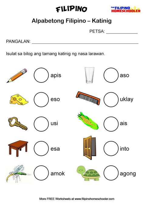 Alpabetong Filipino Worksheets For Kindergarten Pdf High School Math