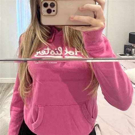 Hollister Pink Hoodie Worn A Couple Of Times But Depop