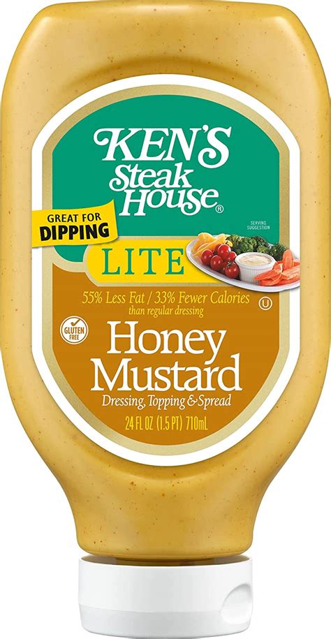 Kens Steak House Lite Honey Mustard Dressing 24 Oz