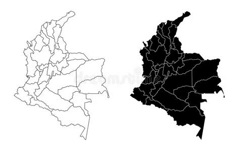 Colombia Maps With Markers Stock Vector Illustration Of Central 33316165