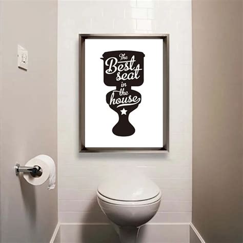 Toilet Note Life Quotes Posteramp Prints Modern Canvas Painting