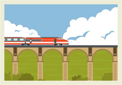 High Speed Rail Tgv Train Vector Illustration 136246 Vector Art At Vecteezy