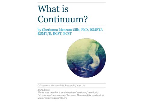 What Is Continuum Resourcing Your Life