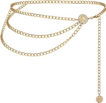 Amazon Wllhyf Metal Waist Gold Chain Belts Belly Jewelry Body Bra