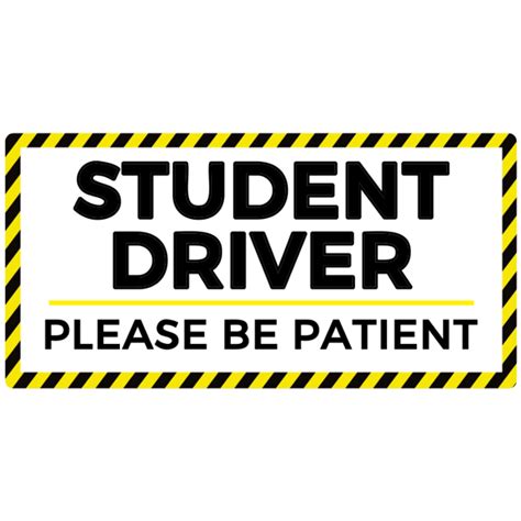 Student Driver Stickers Papervinylreflective Customize