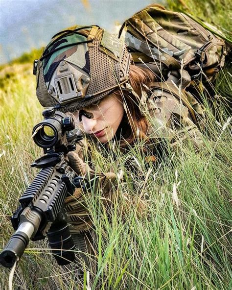 Pin De Tsang Eric Em Sniper Mulheres Militares Soldado Feminina