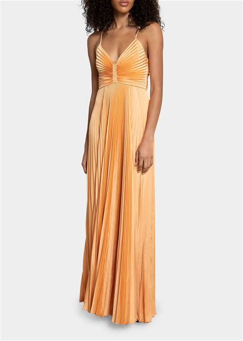 Buy A L C Aries Pleated Gown At 75 Off Editorialist