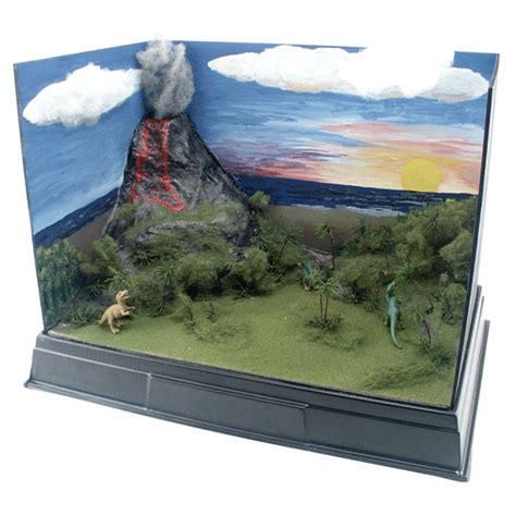 Great Horizon Dioramas Volcano Projects Diorama Diy Volcano Projects