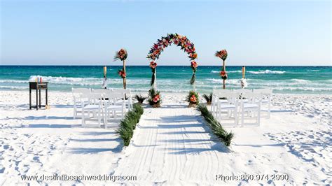 Destin is a beautiful city in florida's panhandle region, known for its pristine white sand gulf of mexico beaches and famed championship golf. Destin Wedding Packages On The Beach - Destin Fl Beach ...