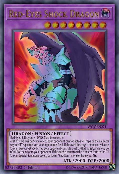 The Card For Red Eyes Shock Dragon