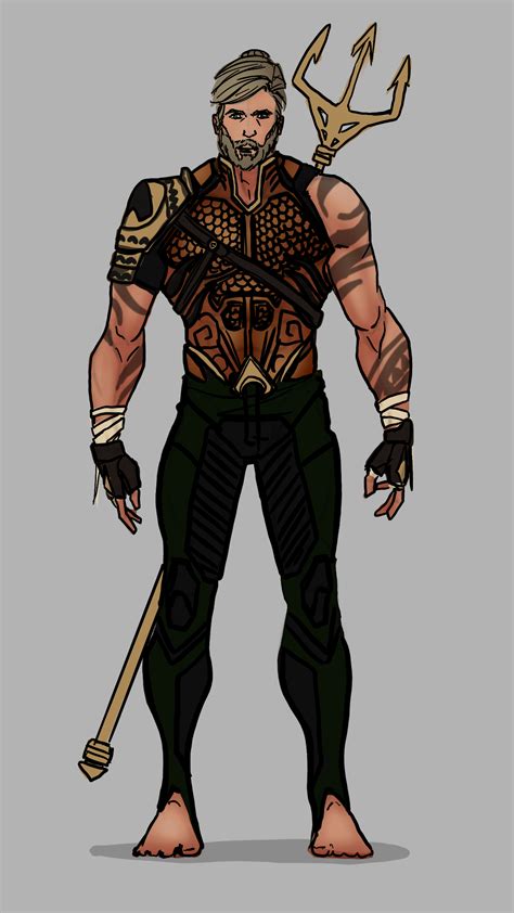 Aquaman I Kinda Wanted To Represent The Two Worlds Thing In His Suit