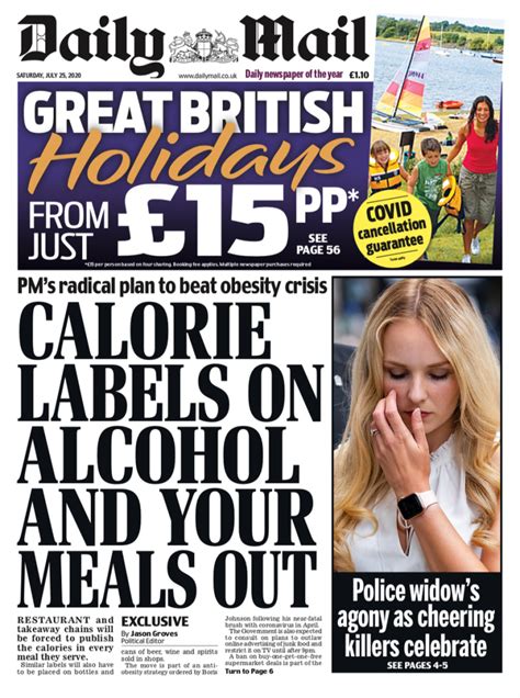 Daily Mail Front Page 25th Of July 2020 Tomorrows Papers Today
