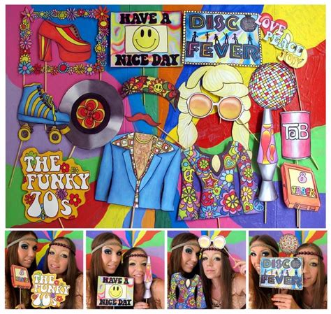 Seventies Photo Booth Props Perfect For A Throw Back 70s Etsy 70s