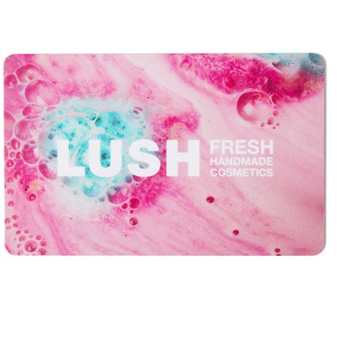 Lush gift cards are the same size as a regular credit card, so you can just pop them in your purse or wallet when you go shopping without the worry of carrying those pesky paper vouchers. Gift Card - Bath Art | -Gift Cards | Lush Cosmetics Hong ...