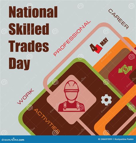 Skilled Trades Word Cloud Collage, Social Concept Background Royalty