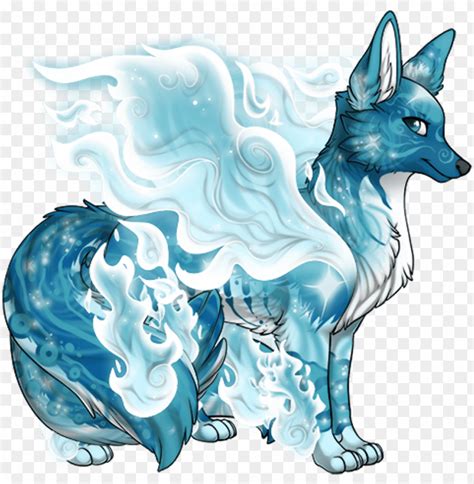 Blue Anime Wolves With Wings