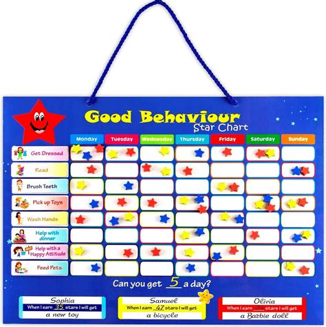 Buy Magnetic Chore Chart For One Or Multiple Kids Good Behavior Chart