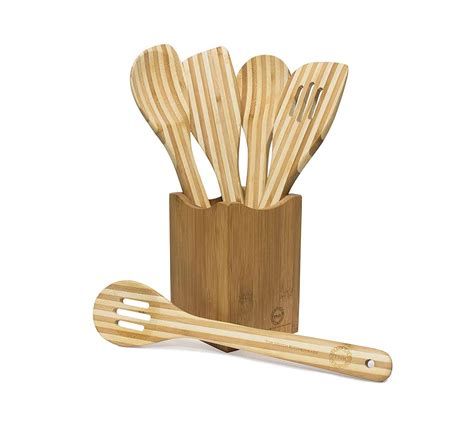 Check spelling or type a new query. Bamboo Holder with 5 Piece Premium Bamboo Kitchen Serving ...