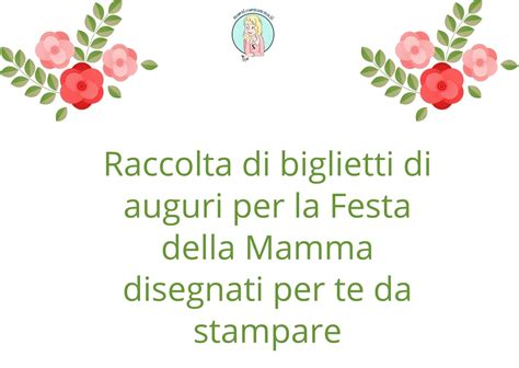 Festa Della Mamma Biglietto D Auguri Da Stampare