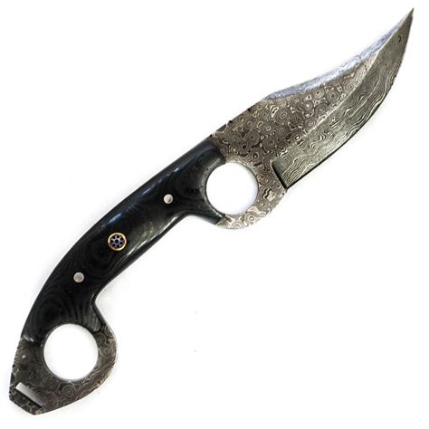 Skinner Knife Hunting Knife High Carbon Damascus Steel Blade 10