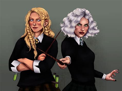 Slytherin Troublemaking Charms Expert And Her Badass Potion Genius