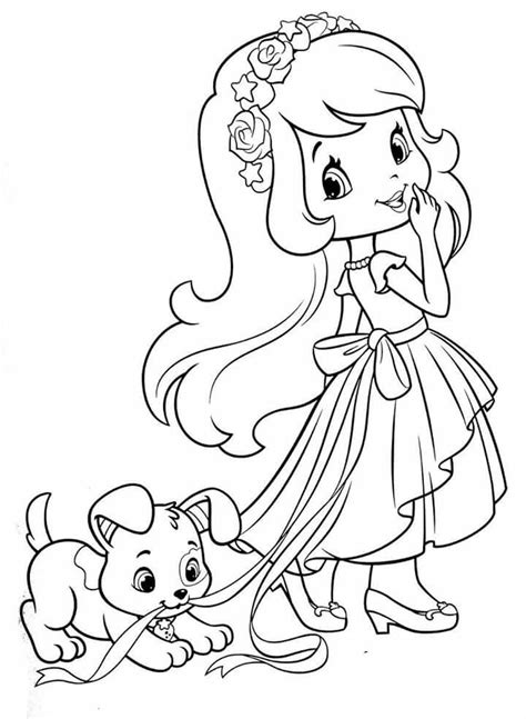 Printable Strawberry Shortcake Coloring Pages 13 Puppy Coloring Porn