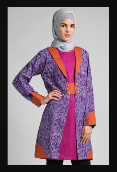 Baju atasan batik, lengan panjang, wanita kantor, modis, muslim, sifon dll. 10 Model Baju Batik Muslim Atasan Wanita Terbaru 2020