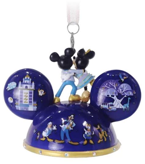 Disney Ear Hat Ornament 50th Anniversary Mickey And Minnie