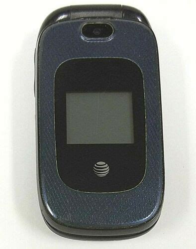 Zte Z222 Dark Blue And Black Atandt Cellular Flip Phone