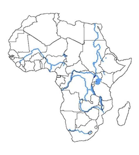Blank Physical Map Of Africa Unit 4 Mr Reid Geography For Life