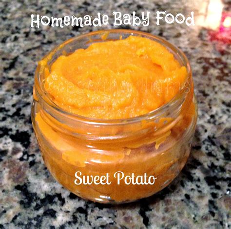 Bring 1 cup (about 1 inch) of water to boil in a small 2 quart saucepan (about 3 minutes). The Williams Family: Homemade Sweet Potato Baby Food