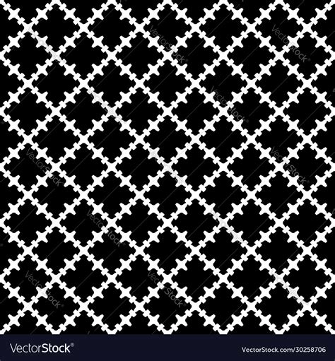 Seamless Pattern Black White Gothic Texture Vector Image
