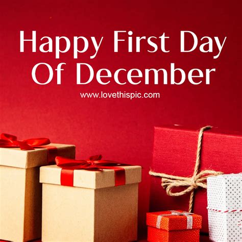 Red T Happy First Day Of December Pictures Photos And Images For