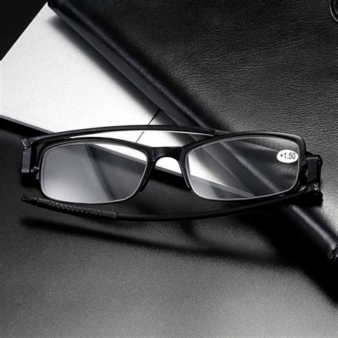 Ultralight 360 Degree Rotation Folding Reading Glasses Men Women Pc Frame Foldable Presbyopic